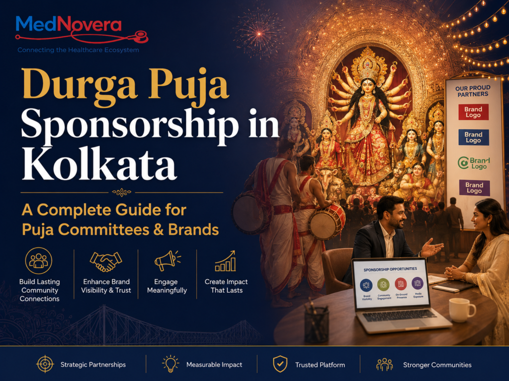 Durga Puja Sponsorship in Kolkata: A Complete Guide for Puja Committees & Brands best event durgapuja esponser company kolkata mednovera