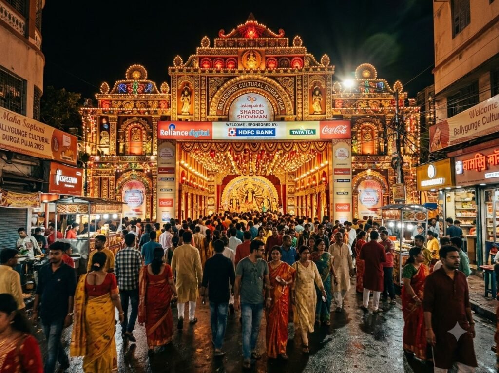 Durga Puja Sponsorship in Kolkata: A Complete Guide for Puja Committees & Brands Durga Puja sponsorship consultant in Kolkata supporting brand partnerships, sponsor decks and event visibility planning.